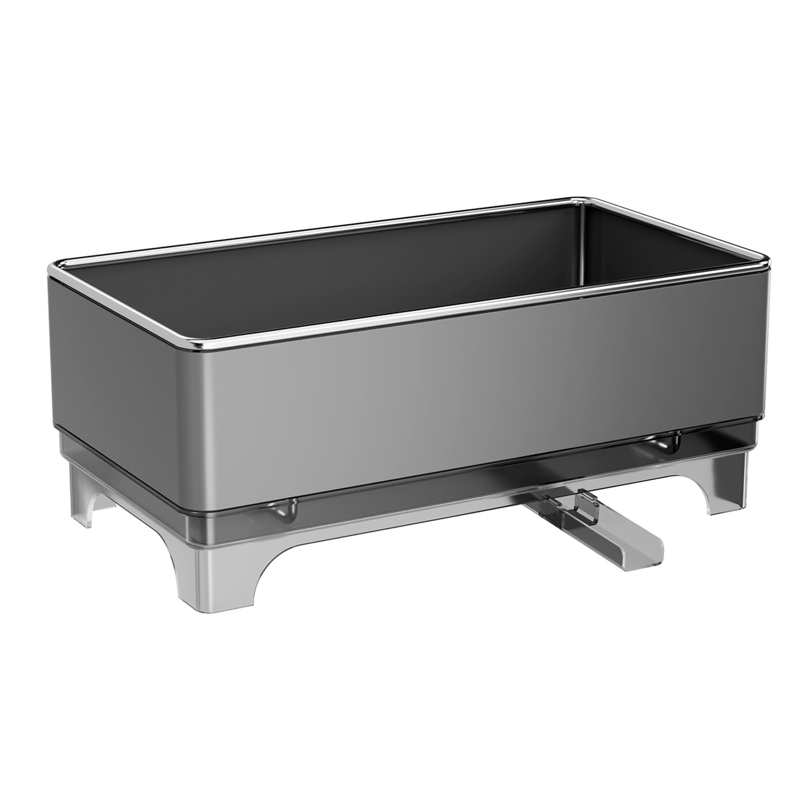 Hsioluted Compact Sink Organizers for Kitchen Bathroom Stainless Steel with Rotating Drain Includes Sponge Brush Holder Space Saving Detachable Brush Rack