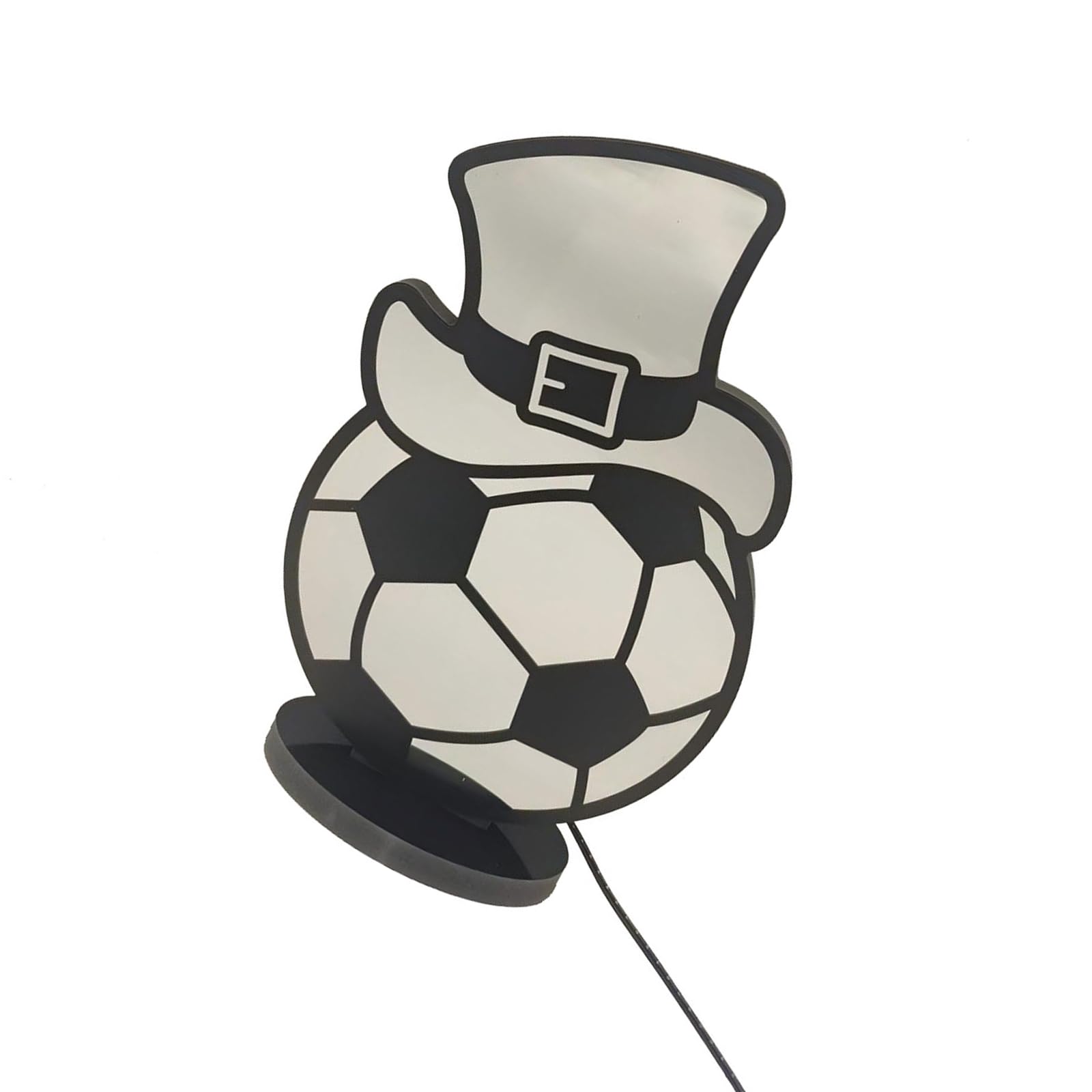 CAZSTYK Infinitely Mirroring LED Light Signs Hat Football Desk Lamp for Festive Atmospheres Lamp Decoration Easy to Use Tunnel Light