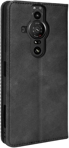 Miniatura 9 de Elubugod Funda para Sony Xperia Pro-I, funda para Sony Xperia Pro-I 2021 5G XQ-BE42 XQ-BE52 XQ-BE62 XQ-BE72 Funda de piel sintética con tapa roja