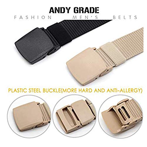 Edifier Unisex Nylon & Canvas Belt (BLT063_08) Beige - Image 4