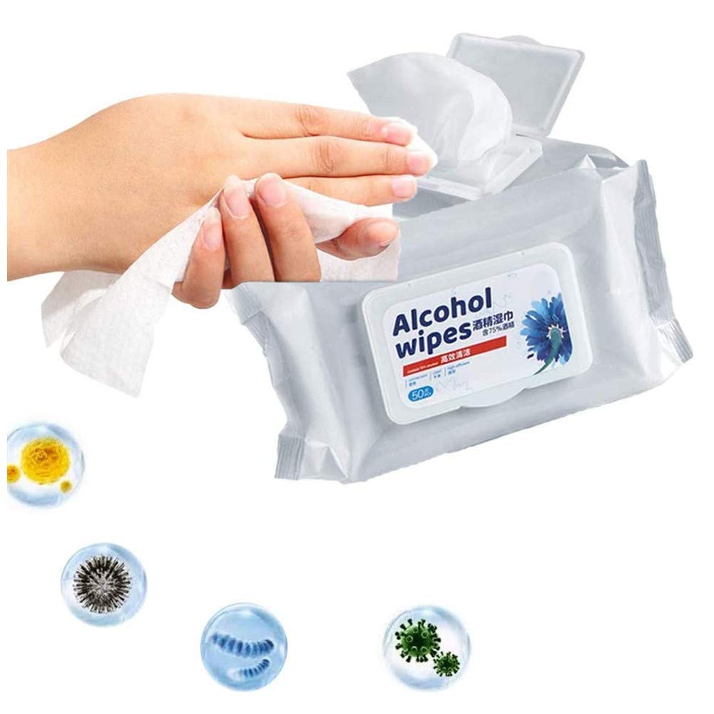 AKDSteel Wipes Disposable Disin-fectant Wet Wipes for Hands Toys Cleaning Cotton Pads Clear