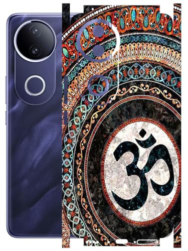 Image of AtOdds - Full Body Back Screen Guard Protector Film - Lamination Wrap Skin Sticker Compatible with VIVO T4R (5G) | Scratchproof Matte Finish (Design - OM)