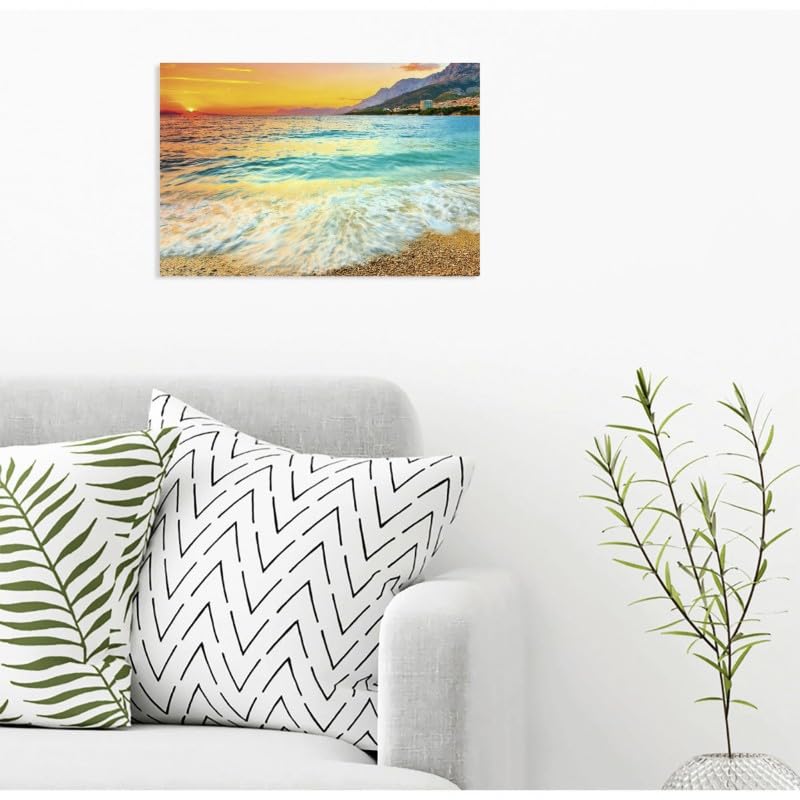 Scenolia Wall Canvas Picture 60 x 40 cm, Cadre Alu Gris Et Toile Imprimée - Image 3