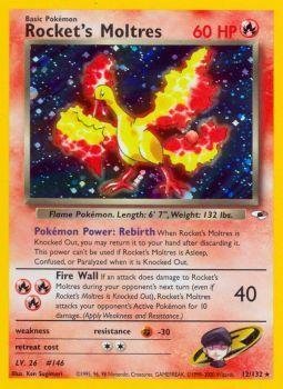 Amazon.com: Pokemon - Rocket39;s Moltres (12/132) - Gym Heroes