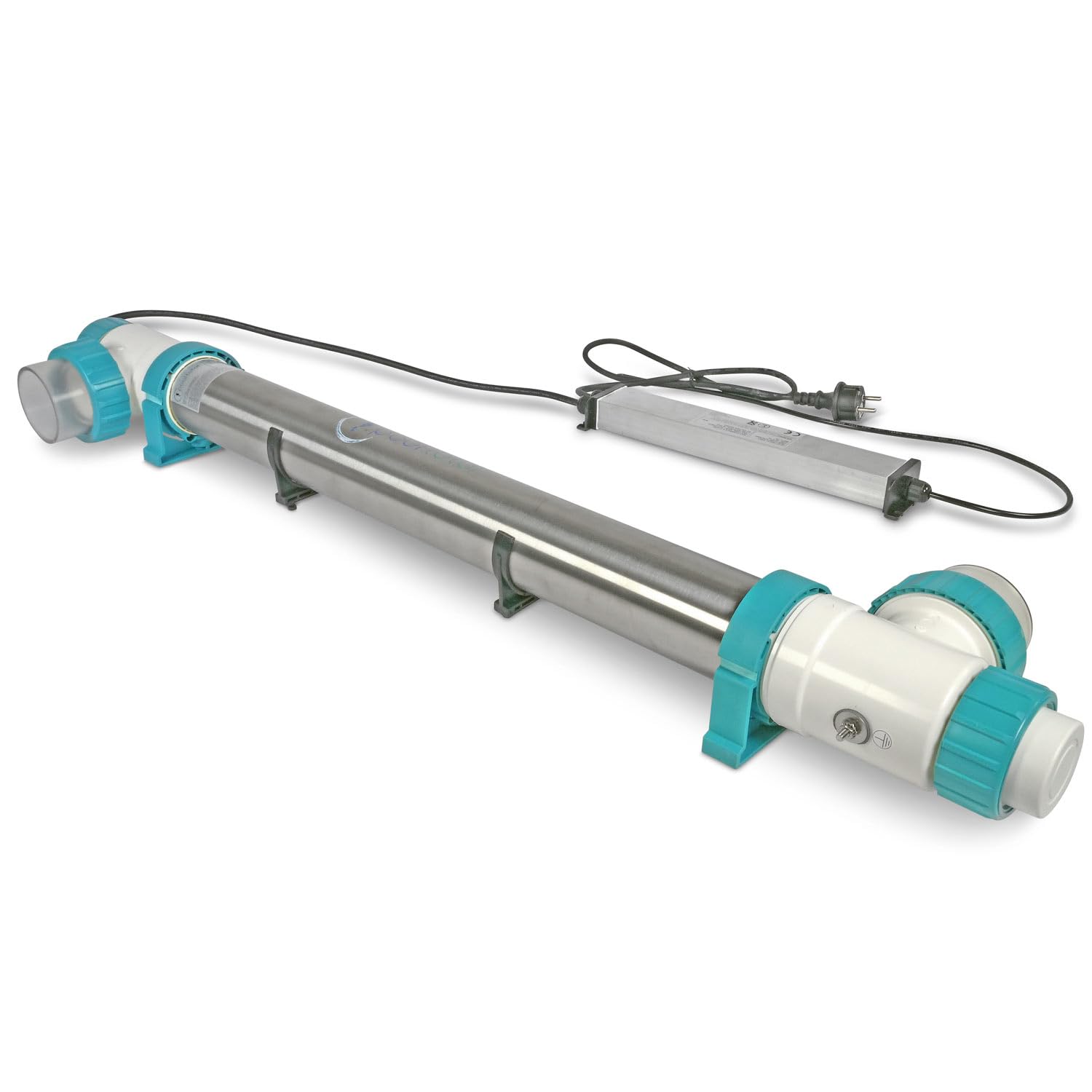 Premium UVC Klärer Wasserklärer mit UV Lampe Teichklärer Entkeimungsgerät für Schwimmbecken und Pool Vorklärgerät Effizient Umweltfreundlich Sauber Klares Wasser (75W Duplex (Salzwasser))
