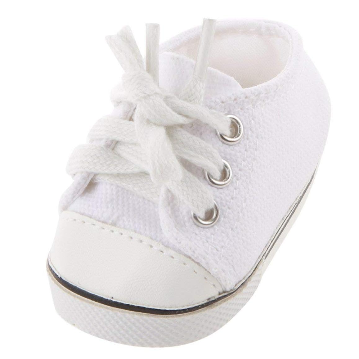 1 Paio di Scarpe da Bambola Bianche Scarpe da Skateboard Casual Calzature per Bambole da 18 Pollici Giocattoli per Bambini Giocattoli E Giochi.