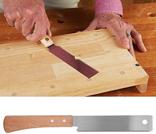 12 Inch Small Hand Saw, Wooden Handle Accurate Household Pull Saw, Flush Cutting Single Edge Woodworking Hand Saw for Garden Pruning, Carpentry, Decoration, Household Carpentry