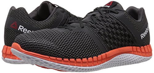 Image of Reebok Men's Zprint Run Running Shoe, Gravel /Shark /Atomic Red /Black Reflective /White /Coal, 14 M US