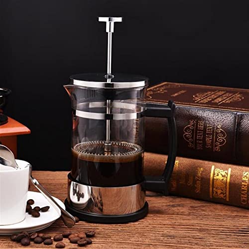 TATBUL cafetera Cafetera de Vidrio de Acero Inoxidable, Tetera, Filtro de té y café, máquina de café Espresso Manual de… - Imagen 3