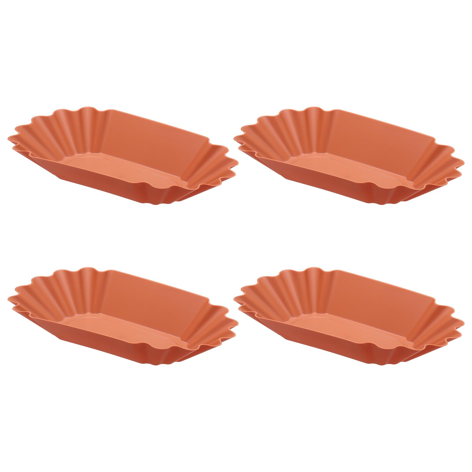 Plateaux à échantillons de grains de café en plastique réutilisables uxcell - Lot de 4 marron