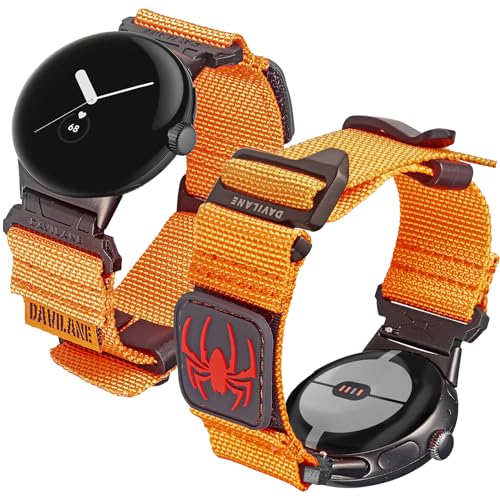 DAVILANE �~���^���[�^�N�e�B�J���i�C�����E�H�b�`�o���h Google Pixel Watch�p - �����\�ȃp�b�`&G�t�b�N�t���N�C�b�N�`�F���W�X�g���b�v Pixel/Pixel 2 / Pixel 3 41mm / Pixel 3 45mm�p