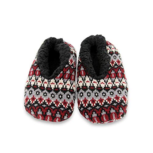 Agilis Men's Slipper Socks, Soft Step Technology with Memory Foam - Calcetines Zapatillas de Hombre, Soft Step Technology con Planta de Memory Foam (Black Multi, 43)