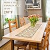 Retro Trendy Flower Paisley Gold Peach Trivets for Hot Pots and Pans Heat Resistant Material and Waterproof Table Runner for Coffee Table 39.40 '' X 11.80'' trivets for #4