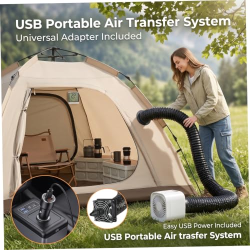 Extensor de ventilación para climatizar las plazas traseras del coche解决后排无风发热问题 3