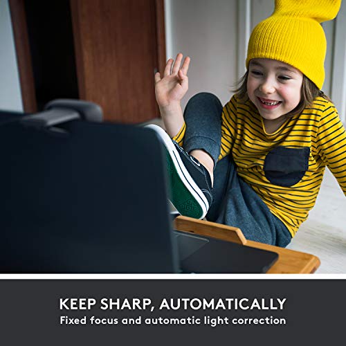 Image of Logitech C505 720p HD External USB Webcam with Long-Range Microphone Compatible with PC or Mac, Desktop or Laptop (Grey, Zoom Type: Digital)