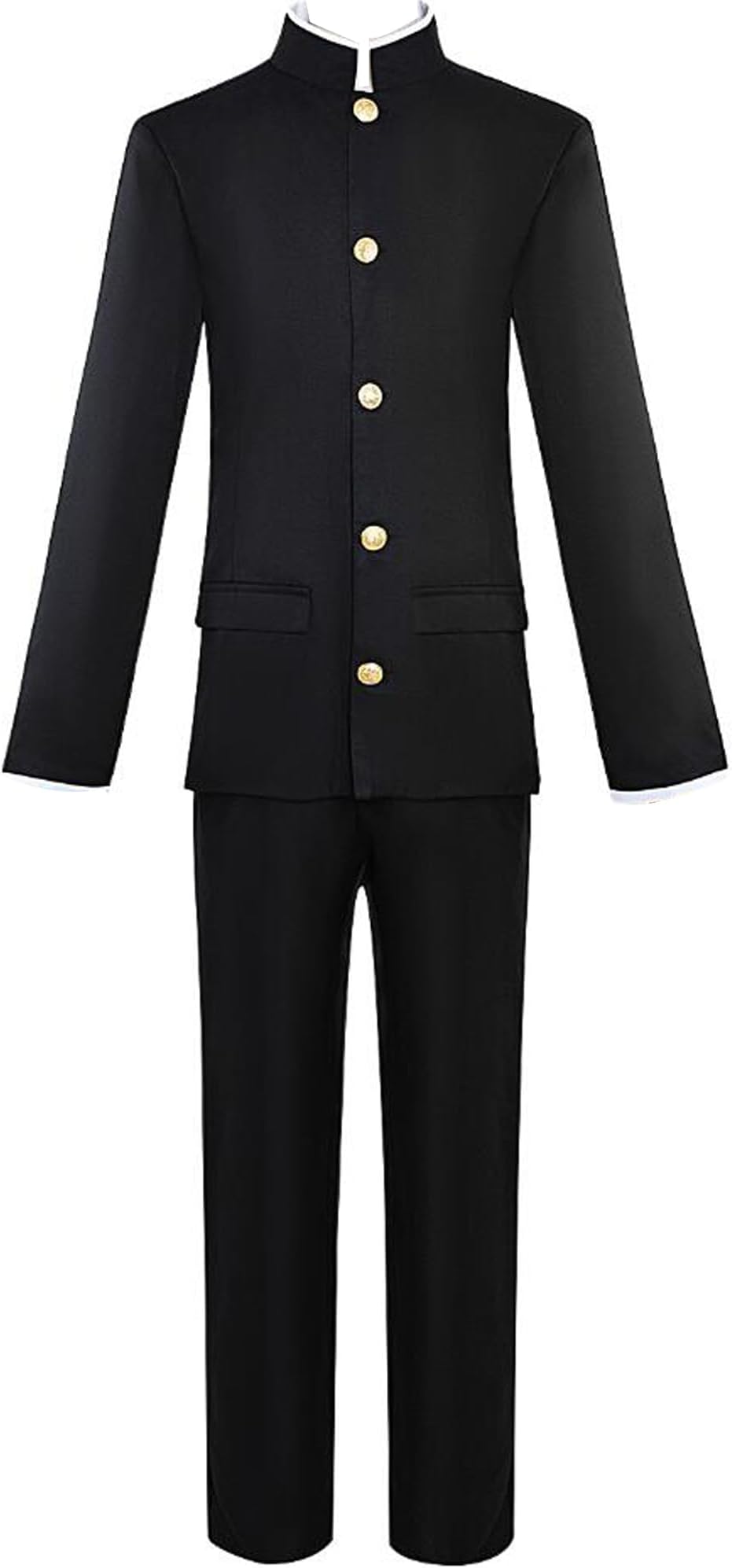Anime Mens Costume Suit Coat Shirt Pants Cosplay 3PCS School Uniform Halloween