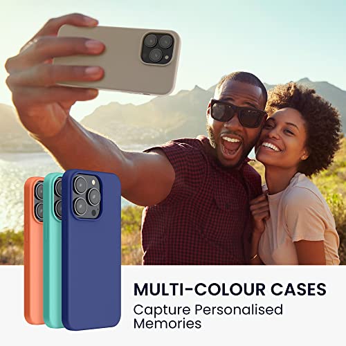 kwmobile Case for iPhone 14 Pro Max Case - Slim Soft TPU Silicone Cover - Works with Wireless Charging - Stone Dust - Image 3