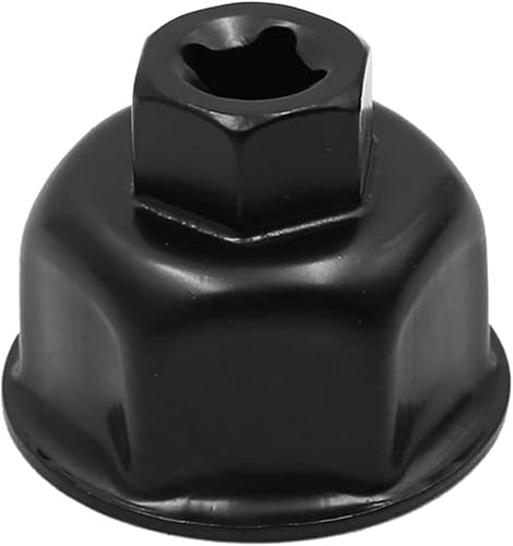 uxcell Metal 1.417 in 6 Flautas Filtro de aceite Llave Llave de la carcasa del zócalo Herramienta para Volkswagen para Audi A6L A8L para BMW X5