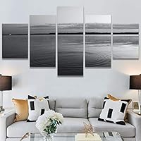 SIGNWIN 5 Panel Canvas Wall Art Expressive Landscape for Home Decorations Ready to Hang - 60