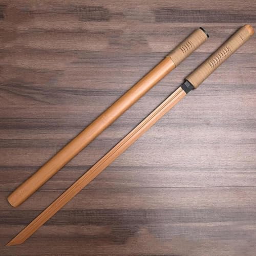 刀 居合 練習用 鞘付き木刀 天然紫檀 素振り 筋トレ トレーニング 護身用 トレーニング 剣道の練習用 武道用 (木の色)