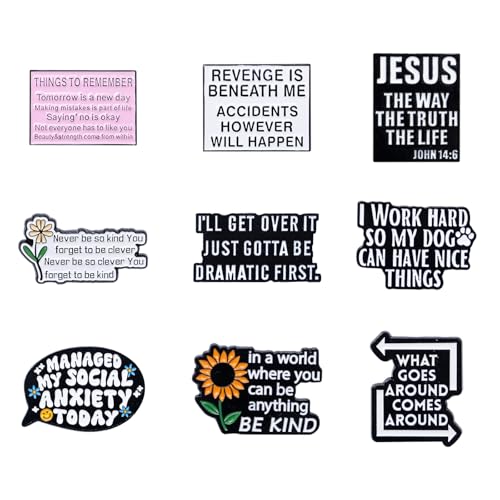 Versatile: Questa pin badge ricca di filosofia e carattere è perfetta come regalo per i tuoi amici, familiari o colleghi