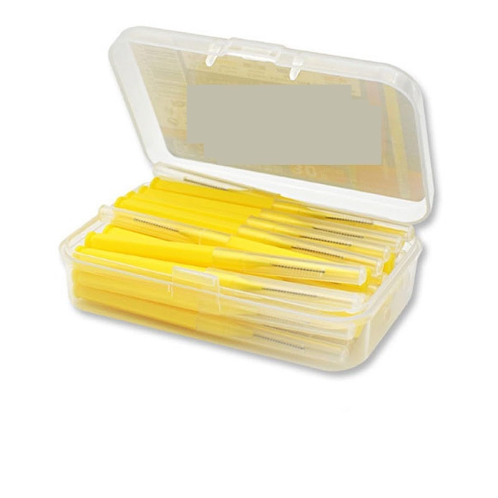 międzyzębowe i patyczki z nicią dentystyczną, Interdental Brush 30-50pcs Multicolor(30pcs-yellow)