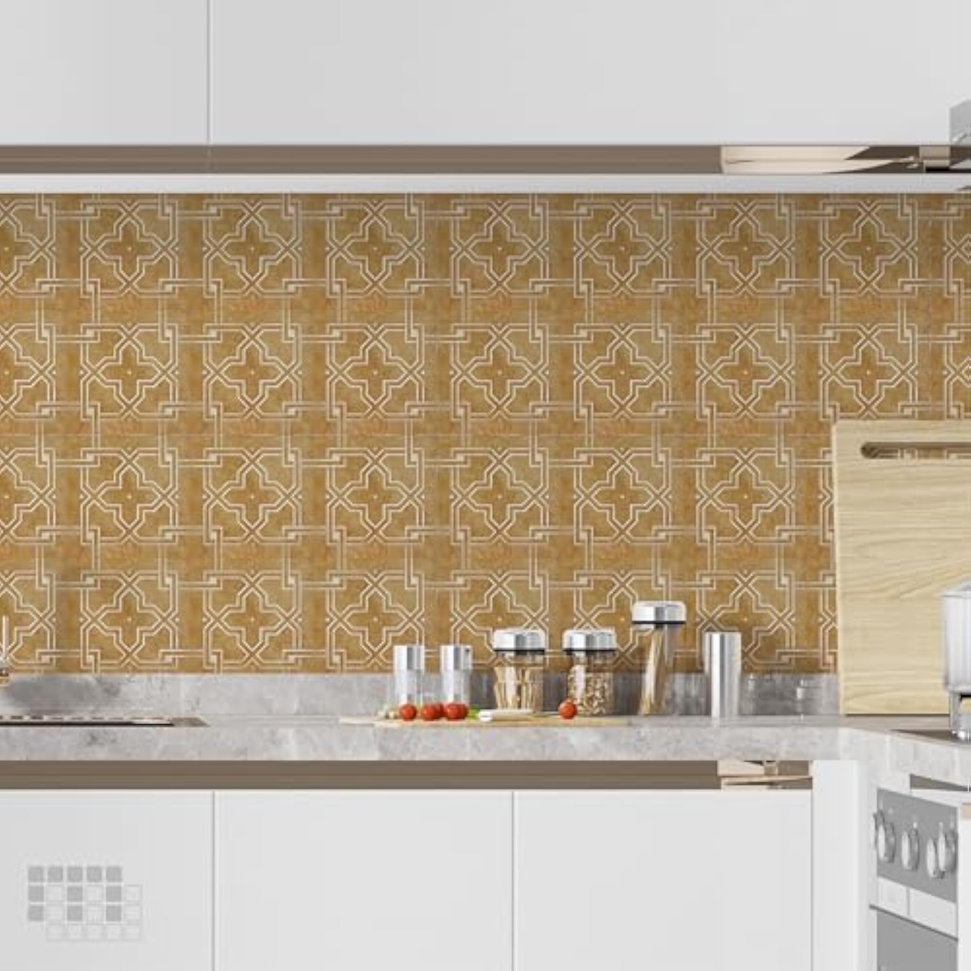 Water Resistant PVC Floor & Wall Backsplash