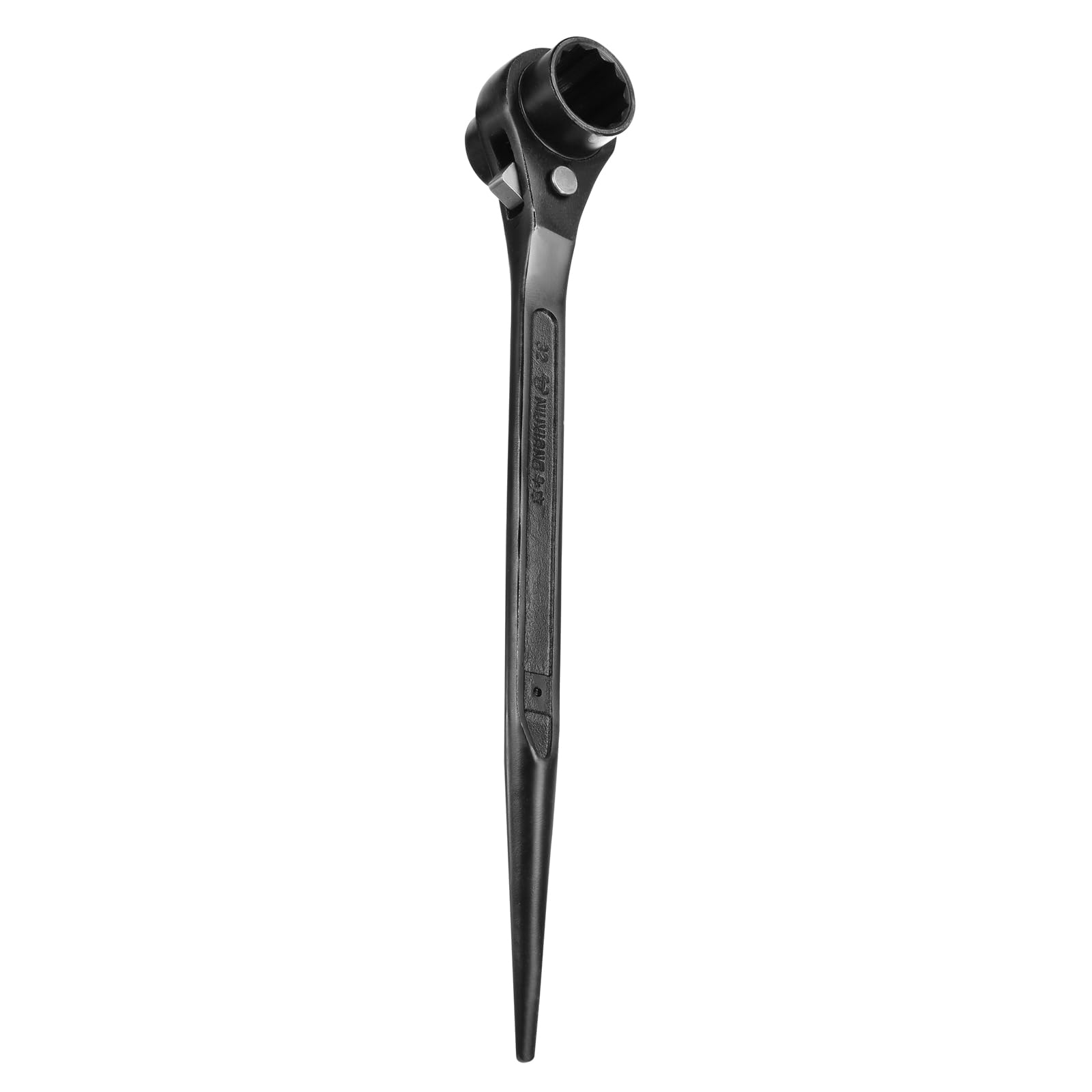 sourcing map Llave de trinquete para andamios de 30 mm x 32 mm, CR-V, 12 puntos, llave de carraca de doble extremo, herramienta para reparación de automóviles, mantenimiento mecánico, color negro