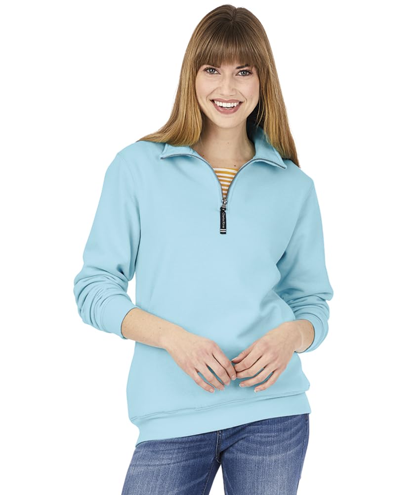 Charles River Apparel Unisex Crosswind Quarter Zip Sweatshirt