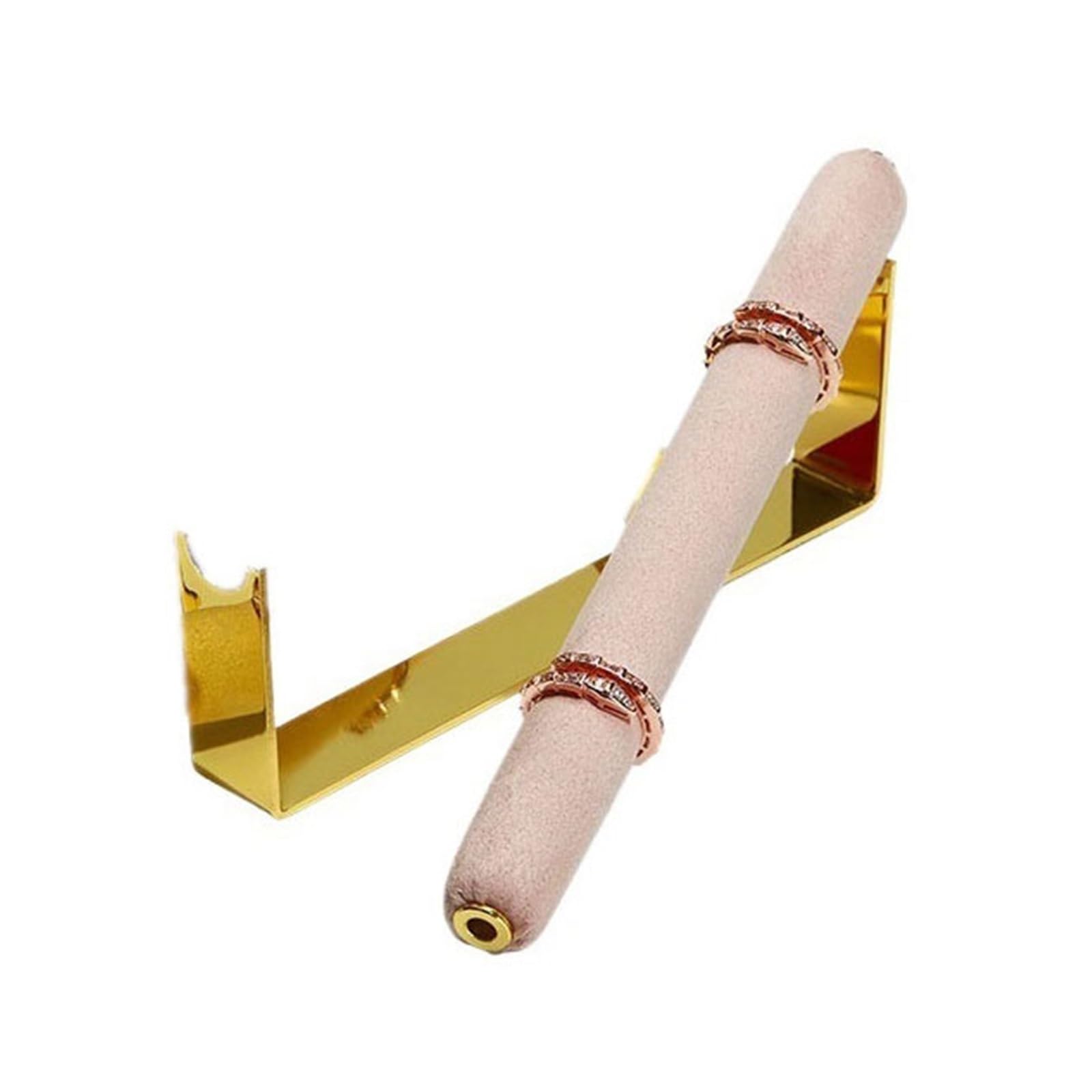 Stojak na biżuterię Ring Display Holder Velvet Metal Organizer Stand