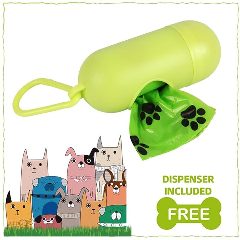 Dog Poo Bags with Dispenser, 150 Bags (10 Rolls), Strong Leak-Proof Pet Waste Bags, Biodegradable Eco-Friendly Cornstarch - Image 3