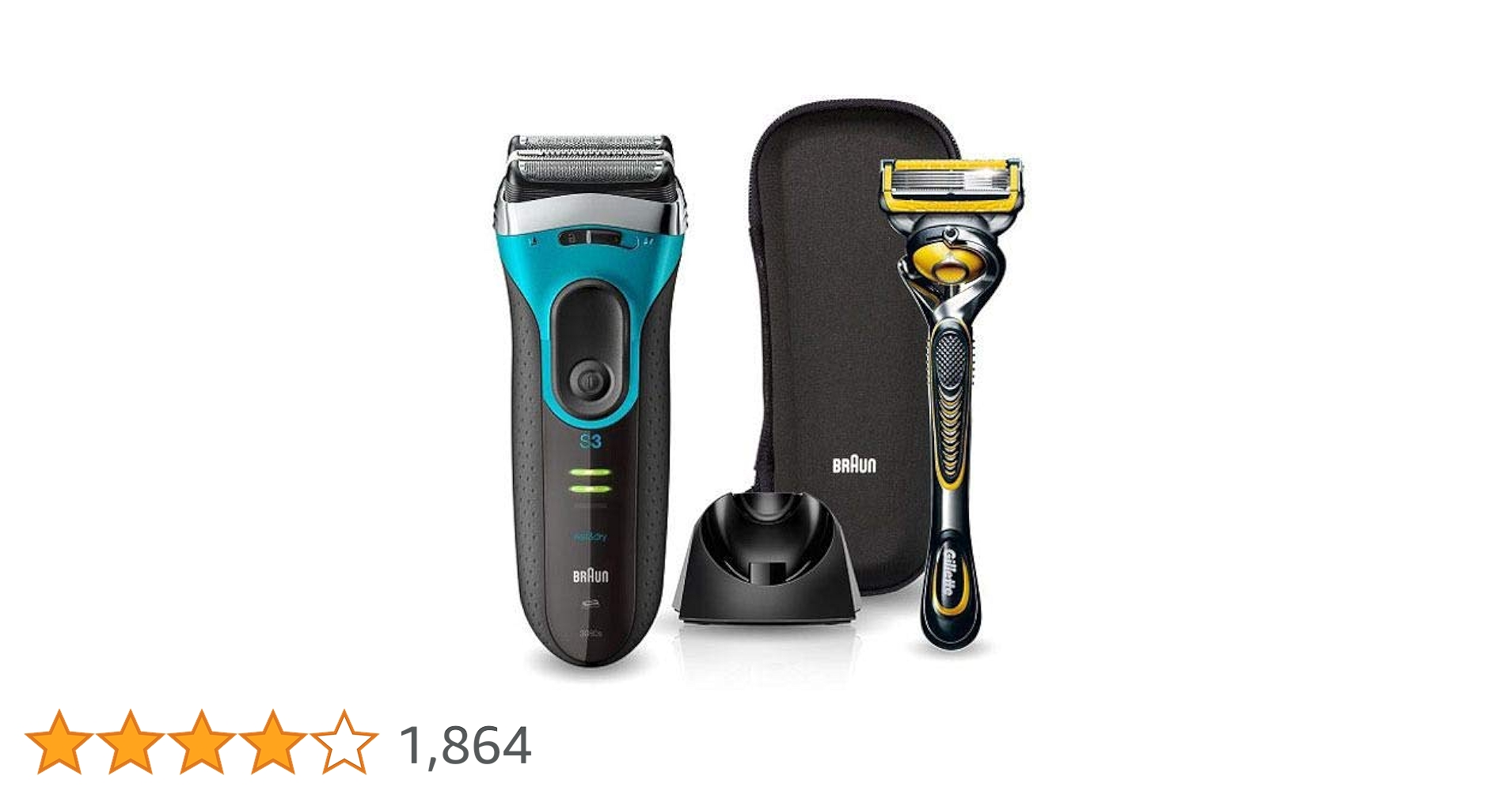 Amazon | ブラウン メンズ電気シェーバー シリーズ3 3080s-B-P1