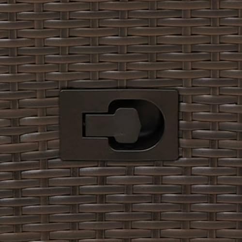 Miniatura 6 de 3 Piece Patio Furniture Set, Brown PE Rattan Bistro Set with Reclining Chairs, Cream Cushions & 17.7" Table, All-Weather Outdoor Seating for Garden,