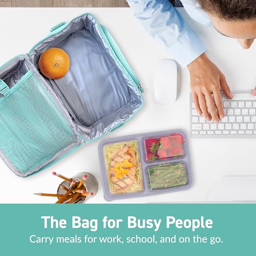 Image of Bentgo Deluxe Insulated Lunch Bag with Adjustable Strap & Outer Pocket