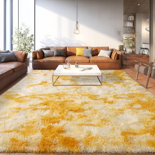 Extra Large Plush Rug High Pile Fluffy Rug for Living