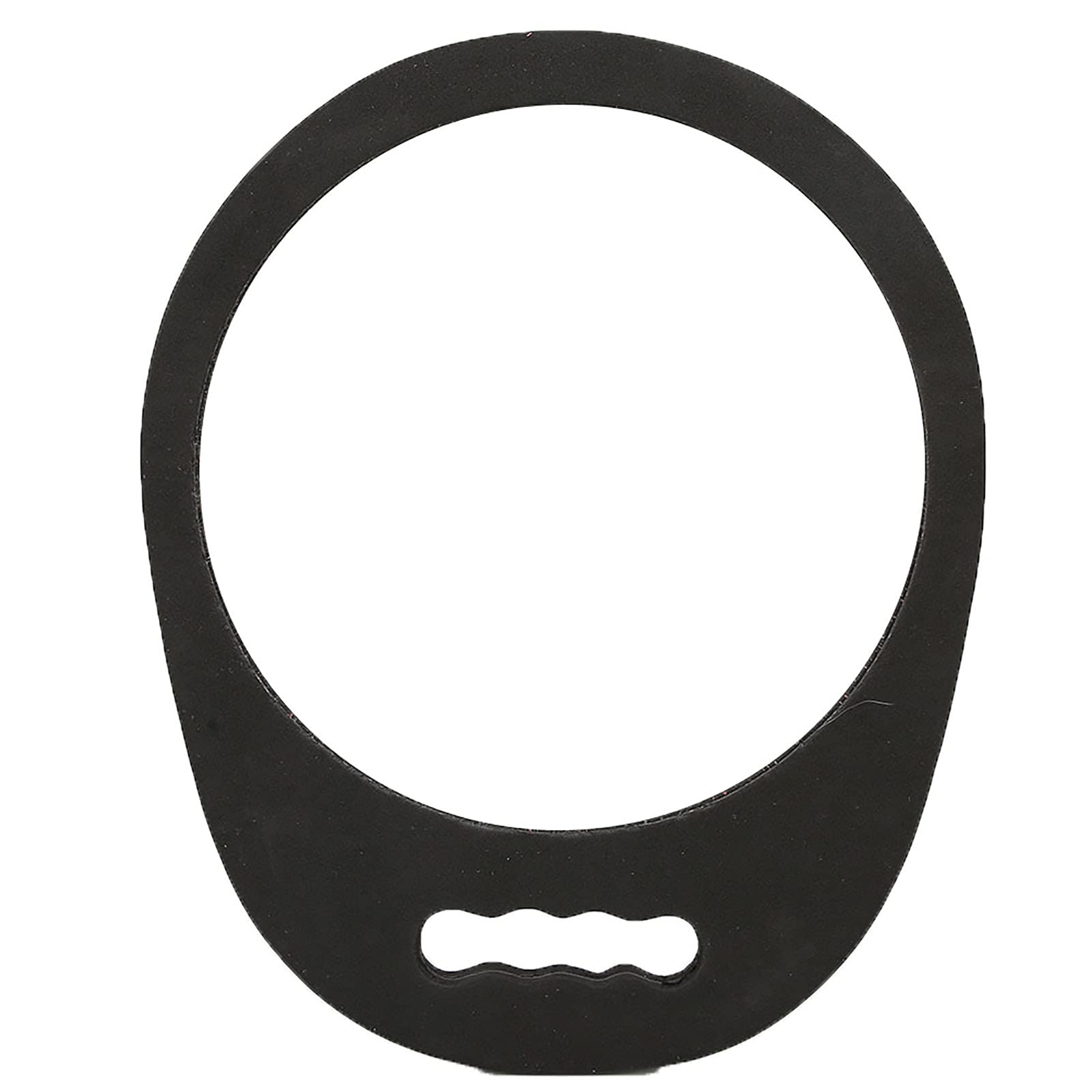 Pongnas Black Hairdressers Mirror, 11.22 X 13.78 Inch Salon Handheld Mirror Portable Wear Resistant Desktop Round Makeup Vanity Mirror Home Cosmetic Tool(Black)