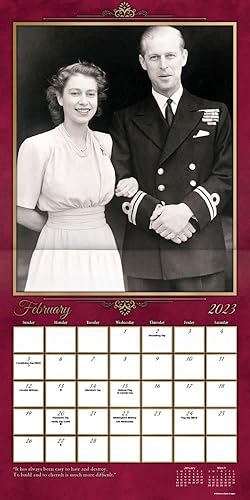 Miniatura 4 de Calendario Queen Elizabeth II 2023 calendario de pared Queen Elizabeth Deluxe 2023 con más de 100 calcomanías de calendario regalos de la familia