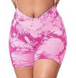 【Hochwertiger Stoff】- 90% Nylon, 10% Spandex. Diese Damen Sport Shorts sind weich und bequem.