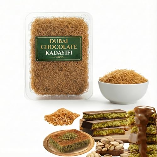 Kadayif 200g – Perfecto para Postres, Dulces y Chocolate de Dubái Casero, Kadaif