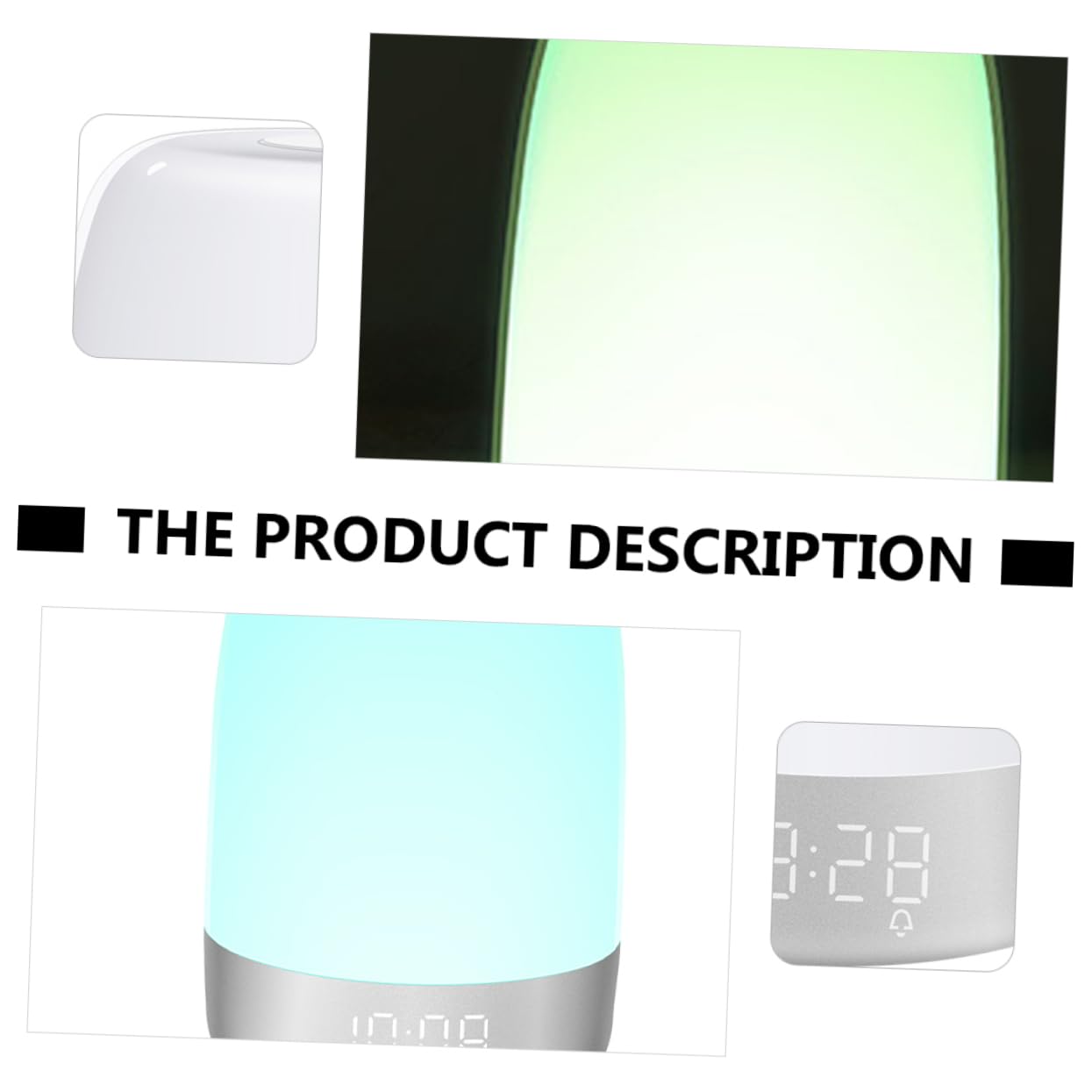LED Licht Wecker mit Touch Nachtlicht und Zeitschaltuhr für Schlaflicht