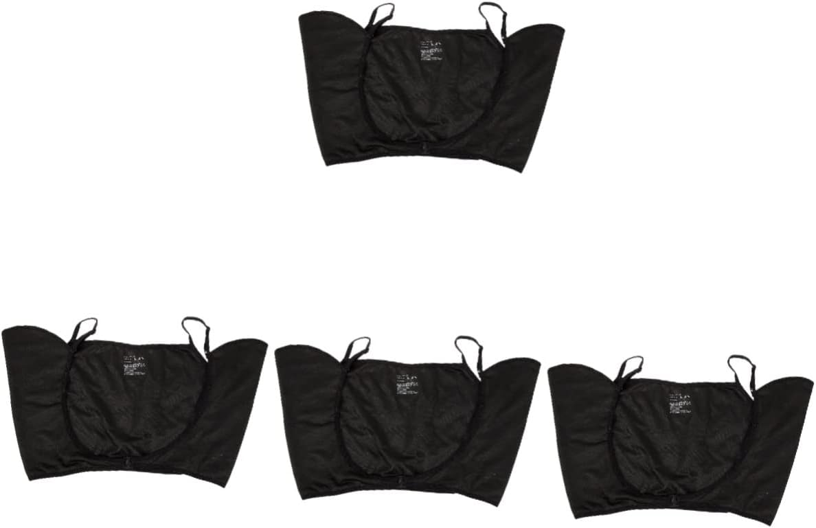 GLEAVI 4pcs Thin Washable Underarm Sweat Vest for Women Breathable Lightweight Sweat Protector for Activities for Yoga Running and Beach Parties Ladies and Girls