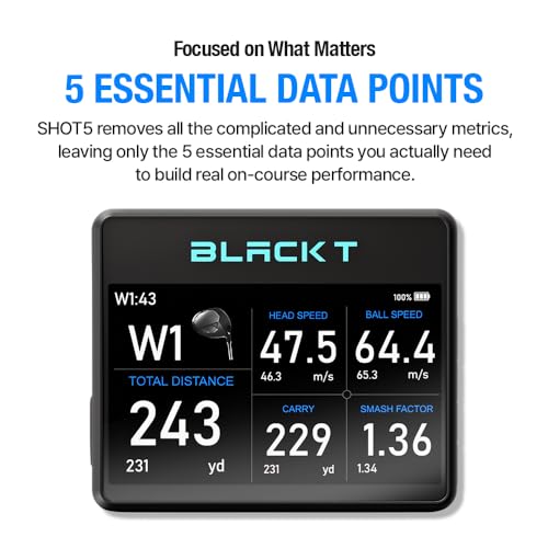 BLACK T SHOT5 Launch Monitor