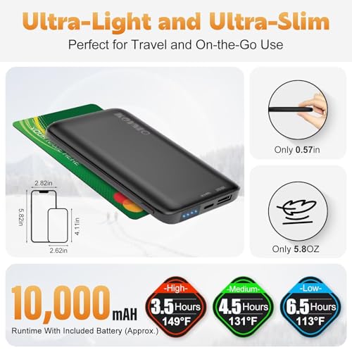 Image of KOVNLO Heated Vest for Women With Battery Pack Included, Smart Controller with Light-out Design, Electric Heated Jackets