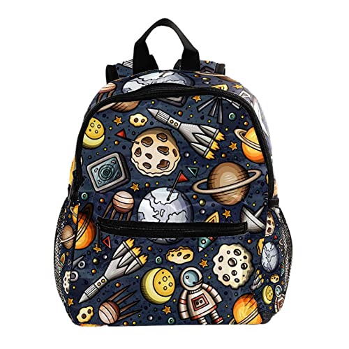 Sac à dos pour enfants avec bretelles confortables et motif fusée planètes étanche