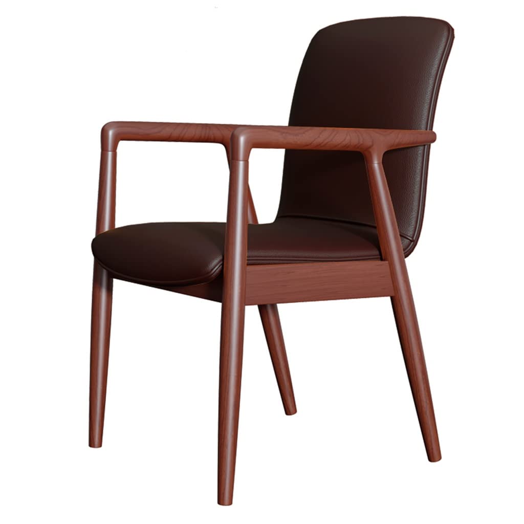 ダークブラウン アームチェア 布張り Amazon｜Mid Century ダイニングアームチェア フェイクレザーシート