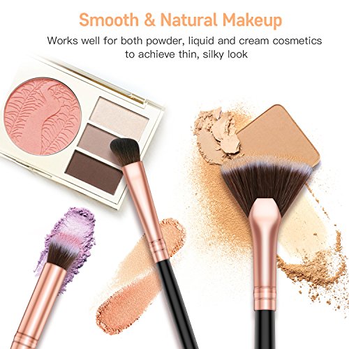 BESTOPE Eye Makeup Brushes, 16 Pcs Professional Eye Brush Set Eyeshadow, Eyebrow, Blending, Fan, Eyelash, Make Up Brushes with Premium Wooden Handles 