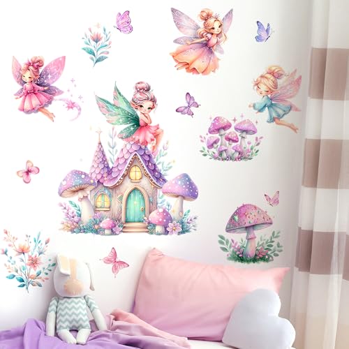 Calcomanías de Pared Fairy Casa Hongo Cartoon 2 Pzs miniatura 6