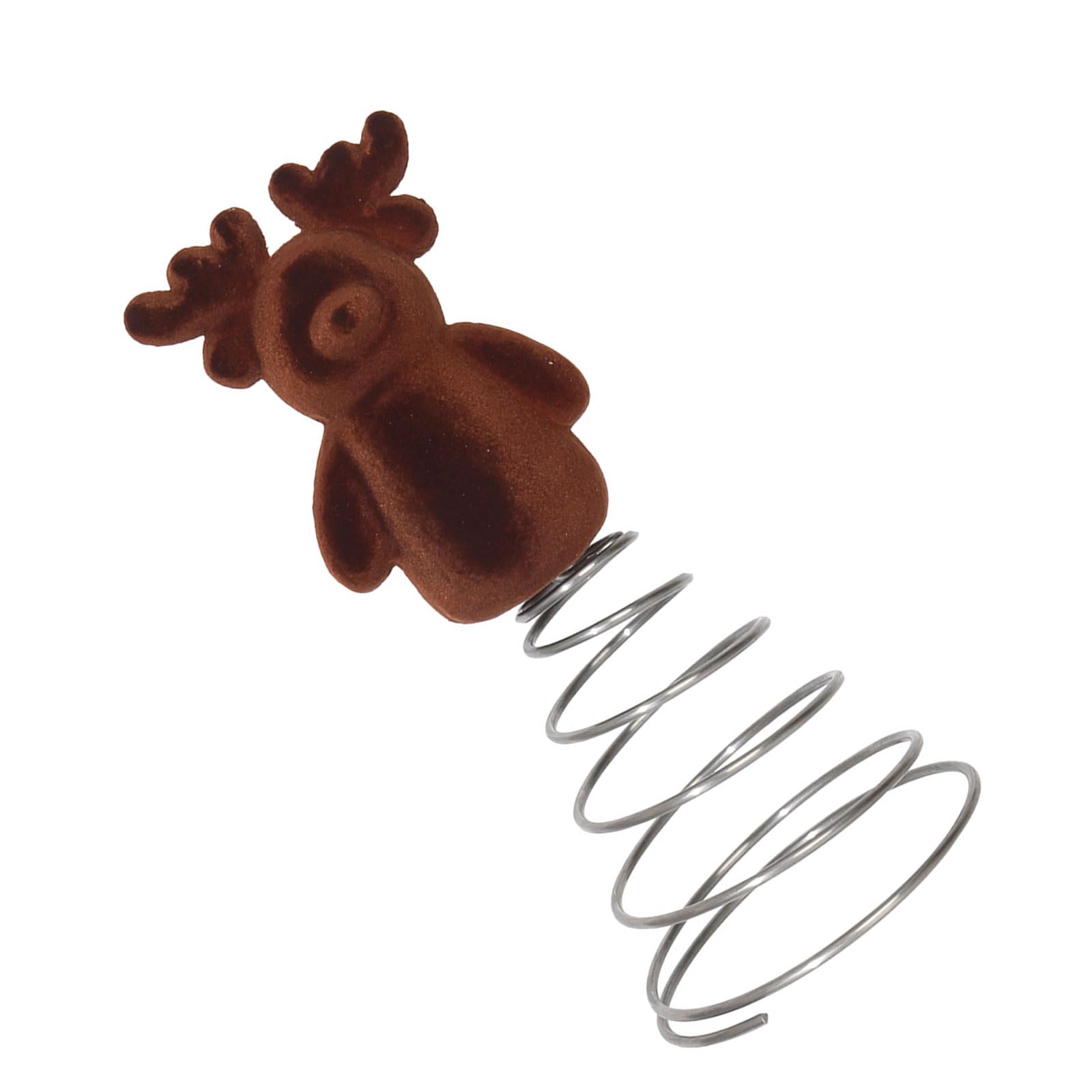 carotoe Cloth Reindeer Figure Christmas Tree Ornament 23.5cm High Christmas Tree Deer Top Decoration for Festival Celebration Reindeer Top