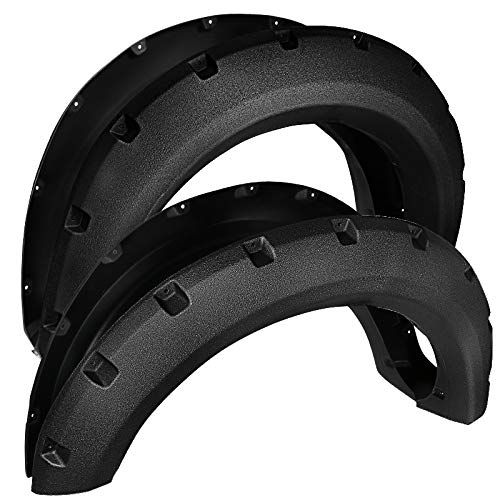 Carpartsinnovate For 09-14 Ford F150 F-150 Styleside Bolt-On Pocket Rivet Rough Texture Fender Flare