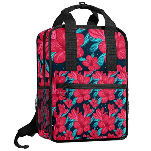 Sac à dos garçons soulager le dos avec bretelles réglables rouge tropical